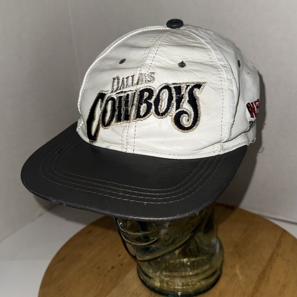 Vintage Dallas Cowboys NFL Branded Leather Snapback Hat USA